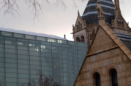 The Darwin Centre 2 with the Cocoon collection and exhibition space at the Natural History Museum.